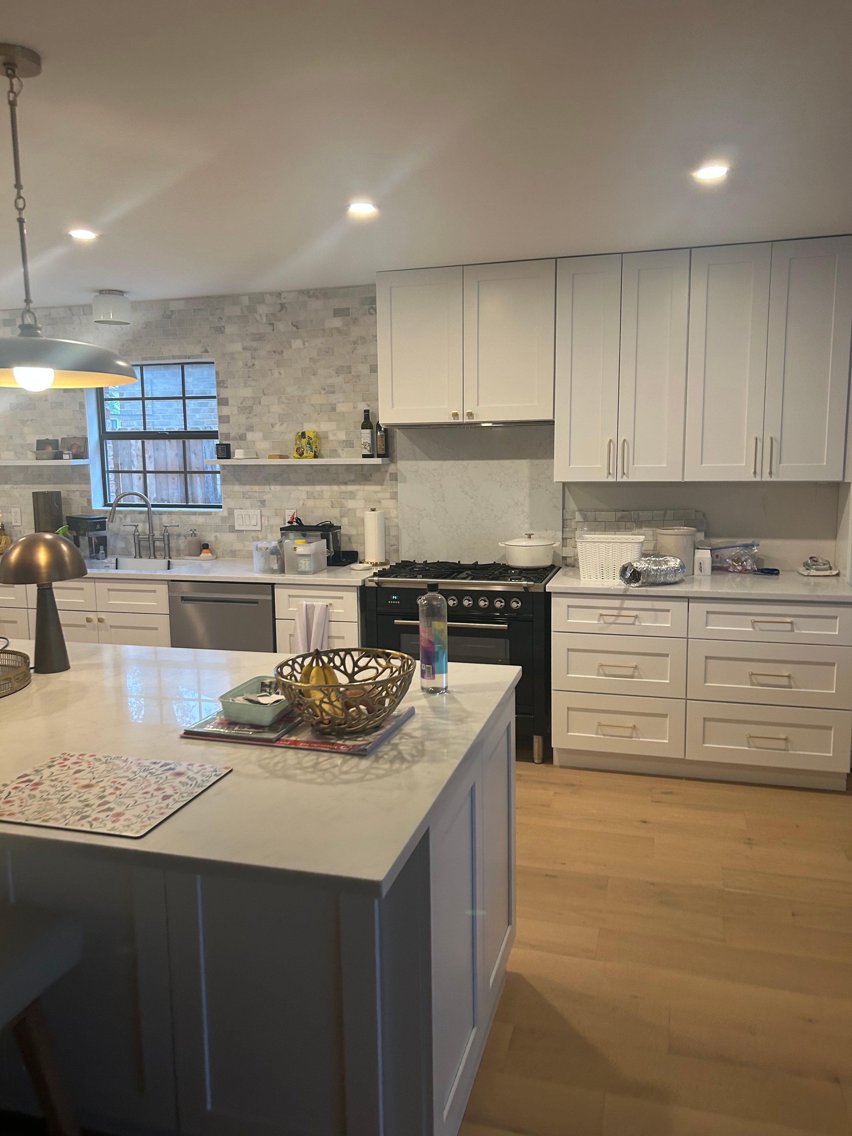 Custom cabinet installation